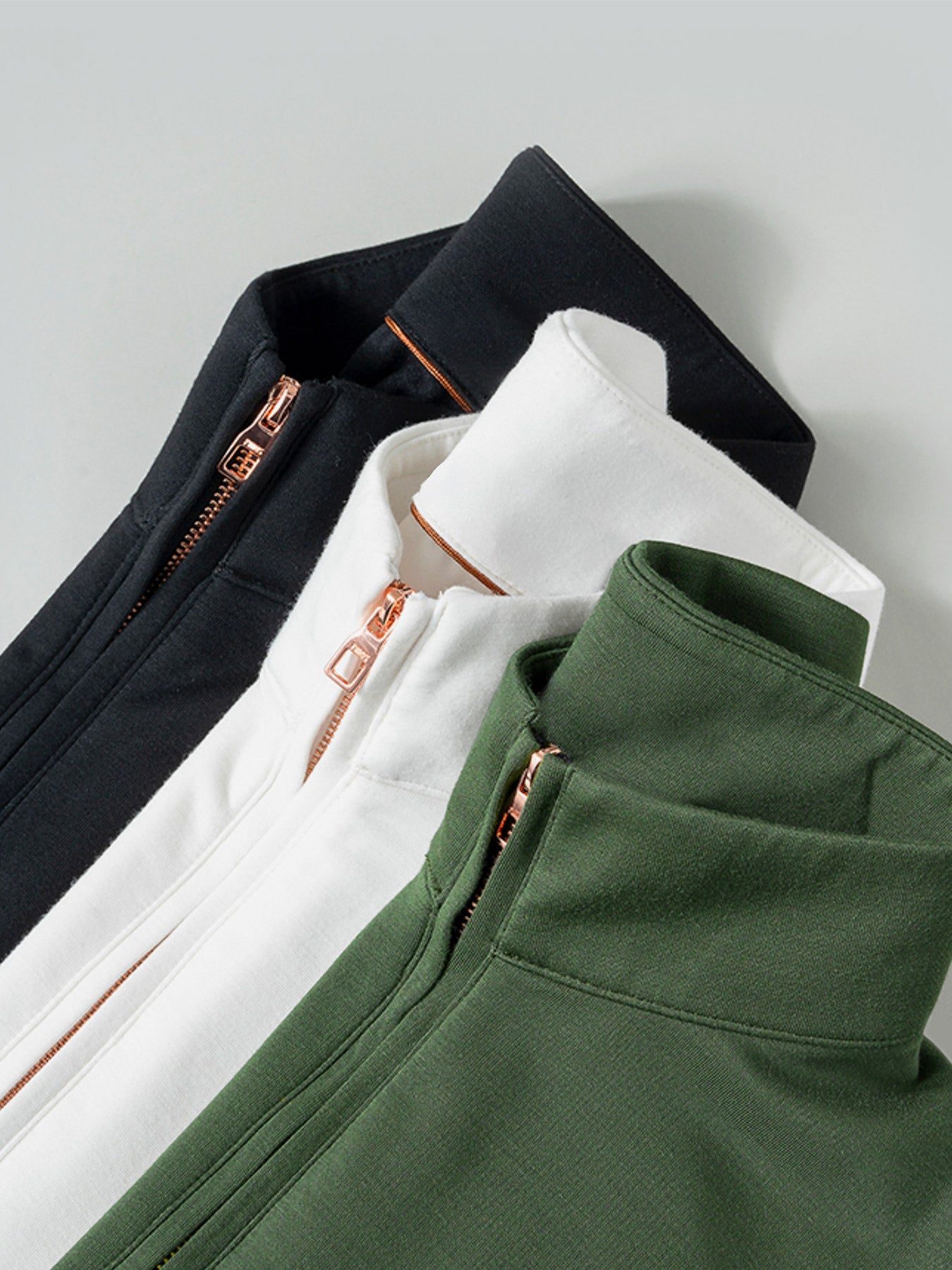 Sudadera SmoothBlend Half Zip Mock Neck