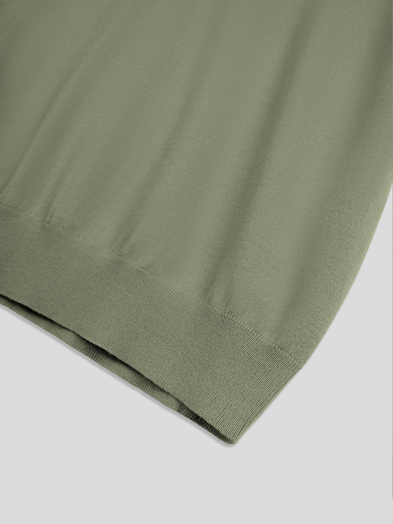Camiseta Gentletejido de manga corta V-neck tejidoted