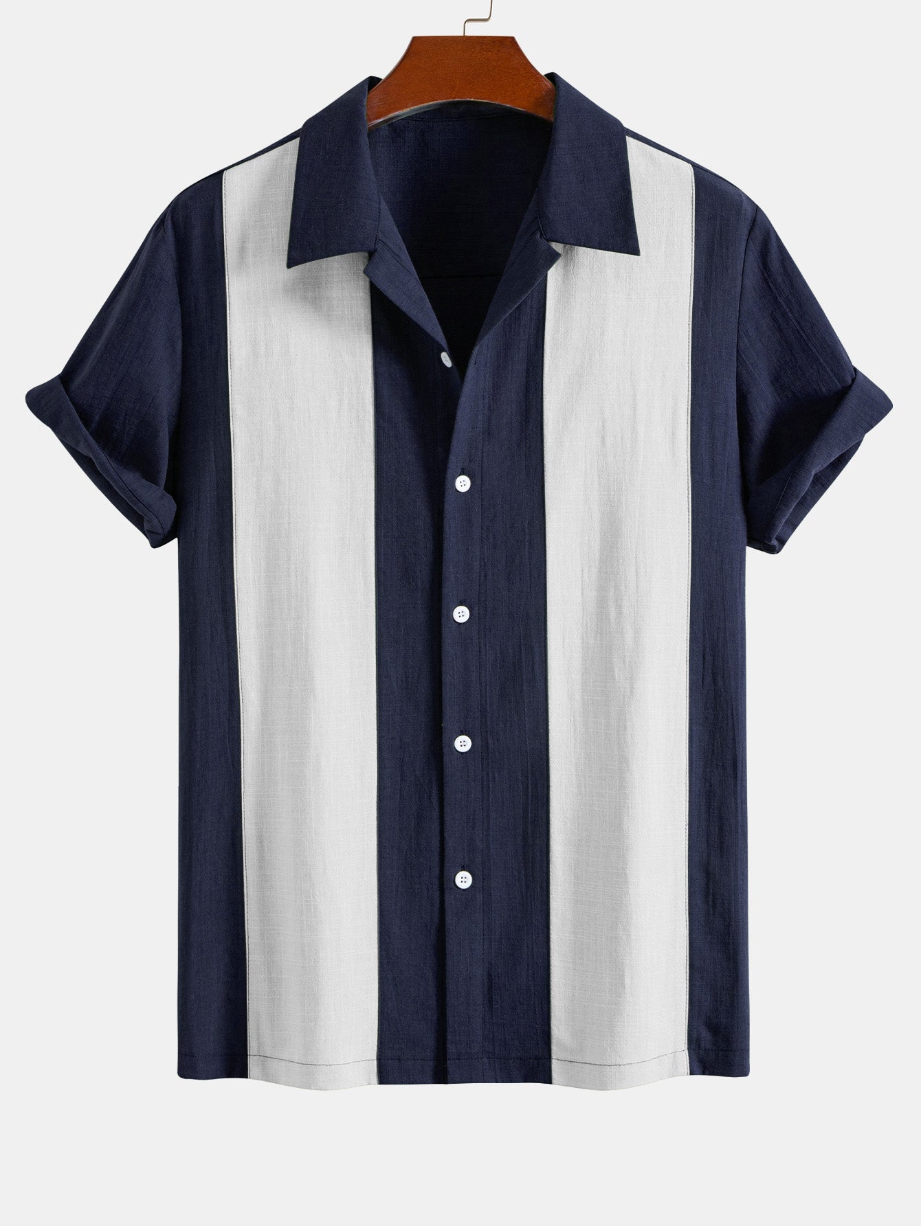Camisa de lino Look Patchpara trabajo Bowling