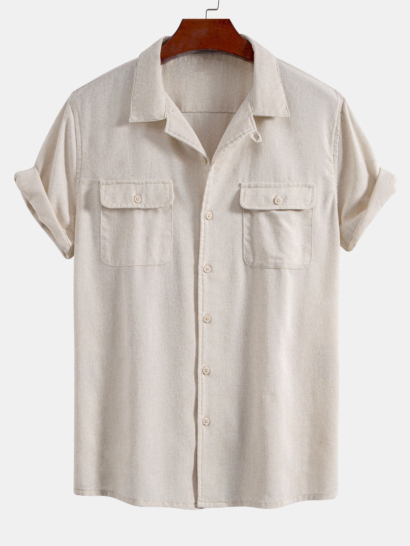 Camisa de lino Cuban With Pockets