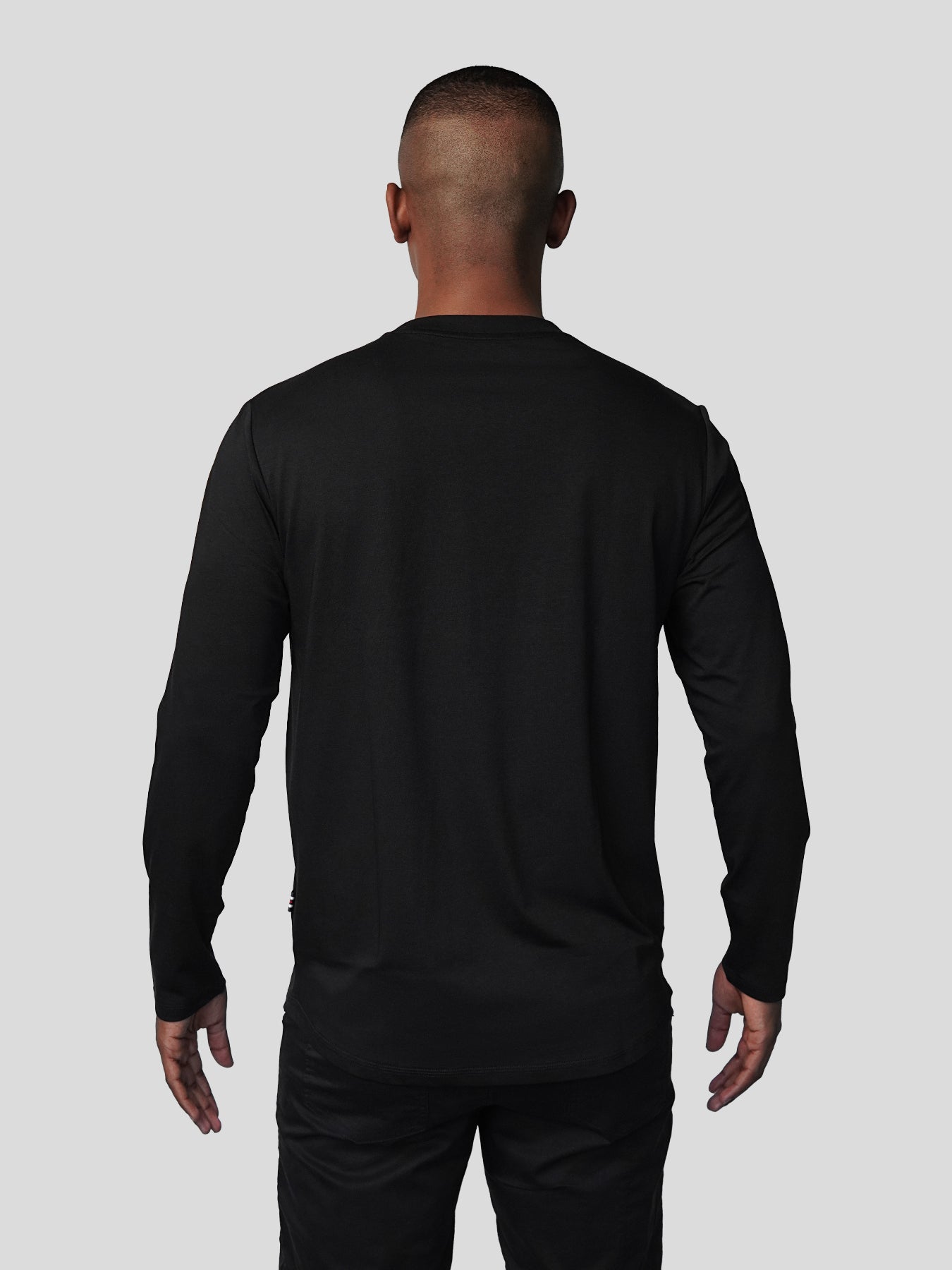 StaySmooth de manga larga Curve Hem Tee:clásico Fit