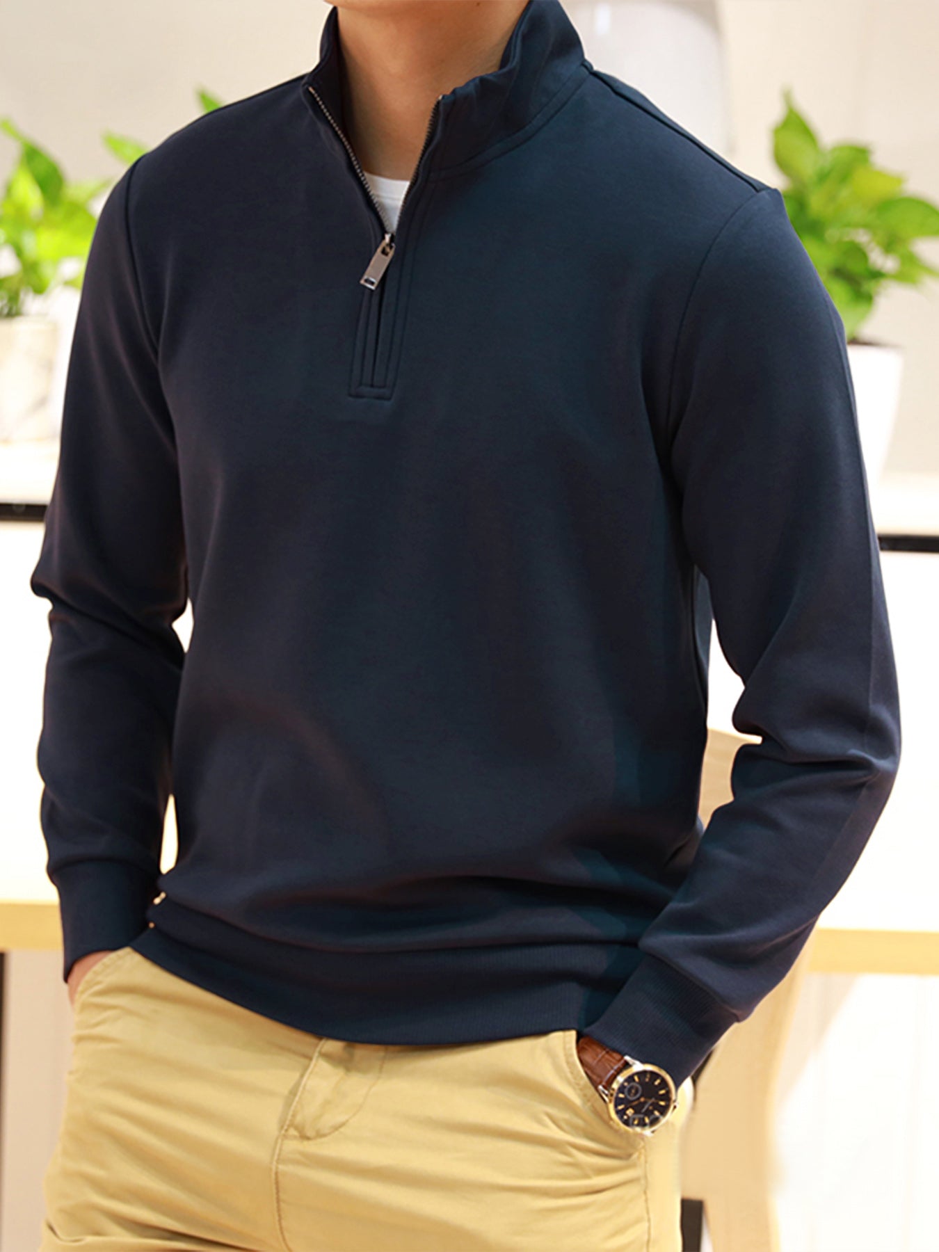 Sudadera CozySpacer Half Zip