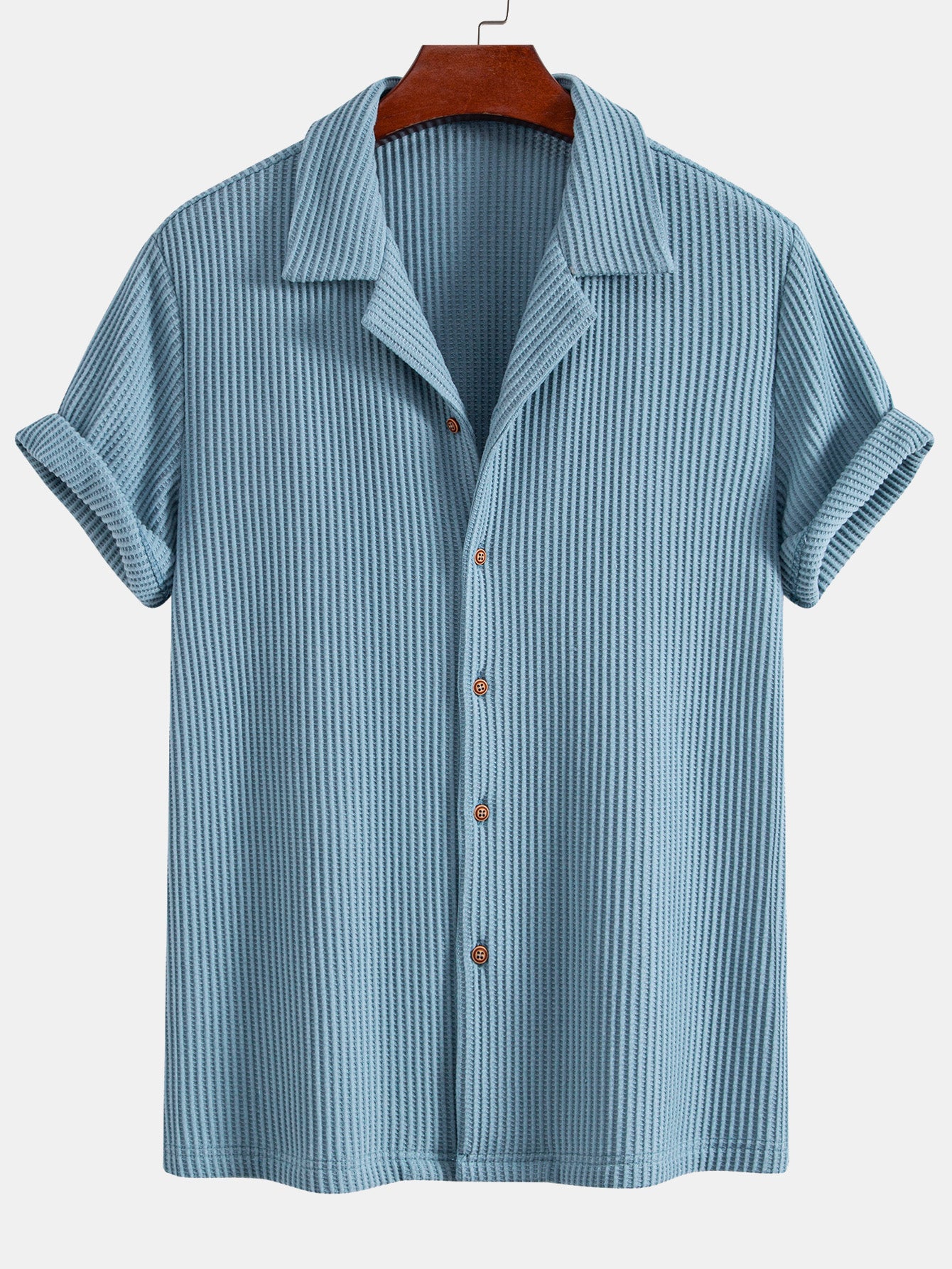Camisa Waffle Button Up