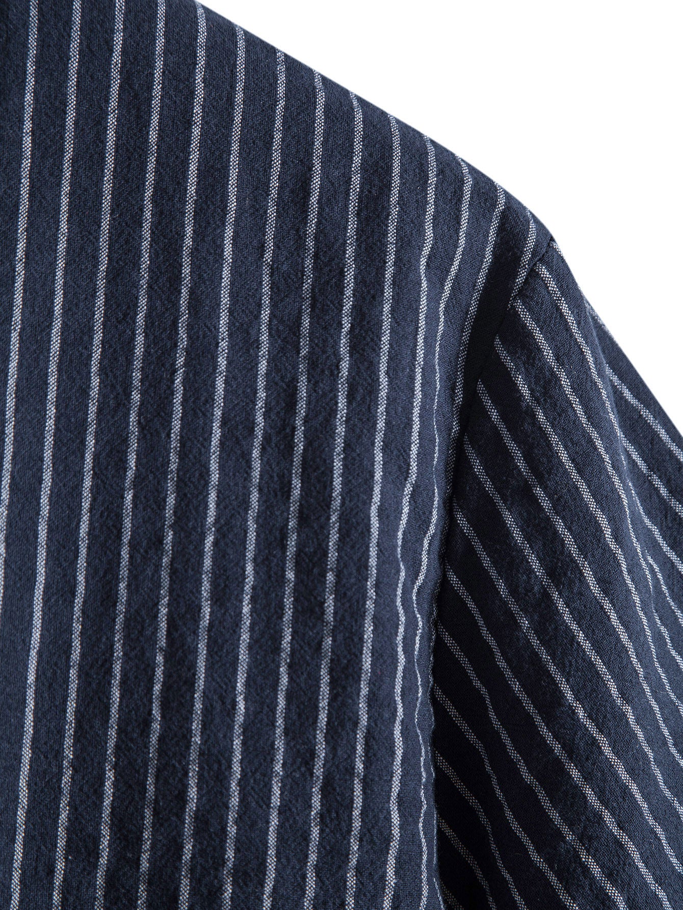 Man a rayas Henley camisas