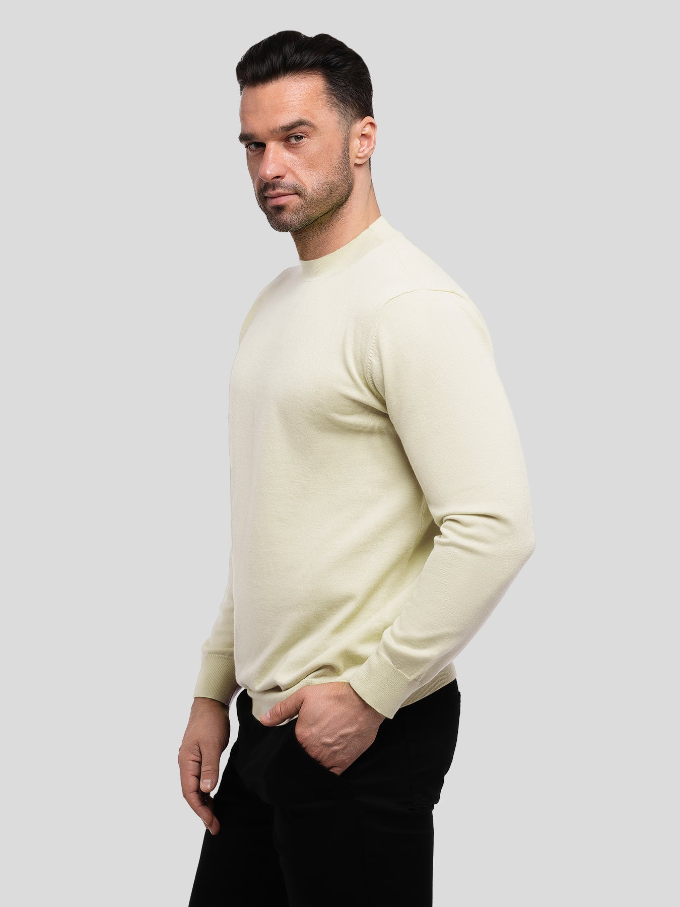 Gentletejido cuello redondo Sweater