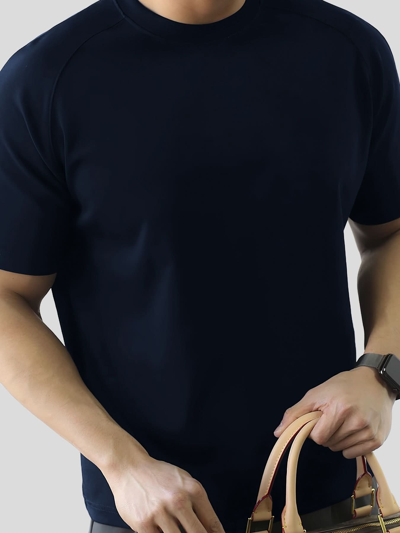Modal Blend de manga corta Raglan Tee