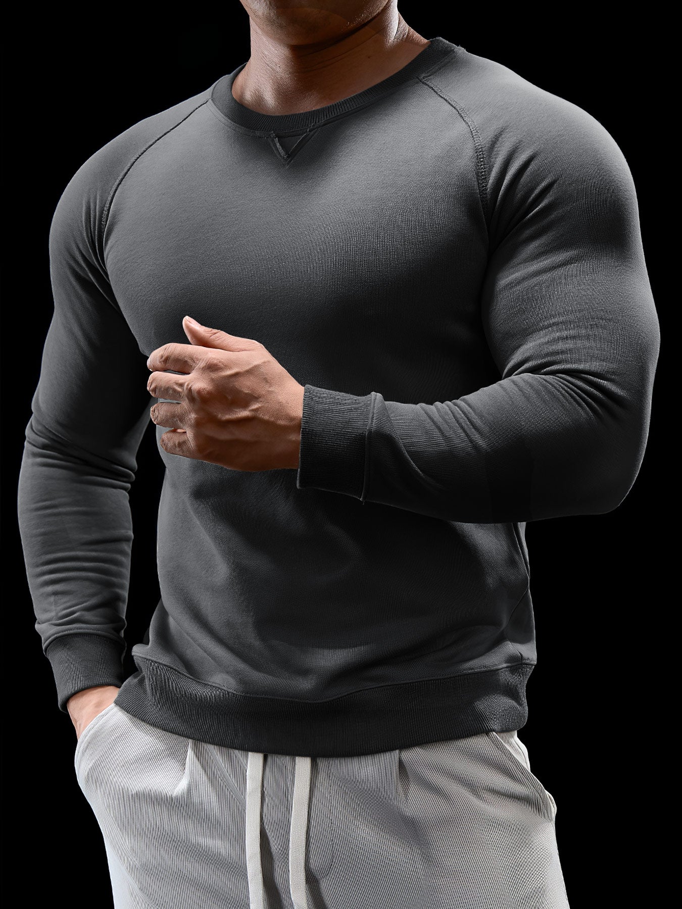 Sudadera CozySpacer cuello redondo