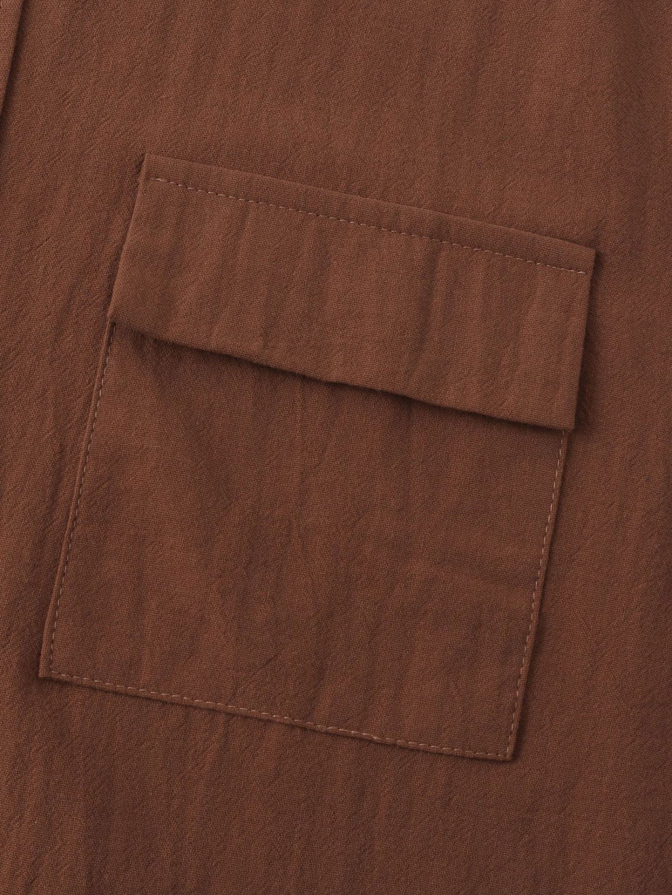 Camisa Man Button Up With Patch Pockets