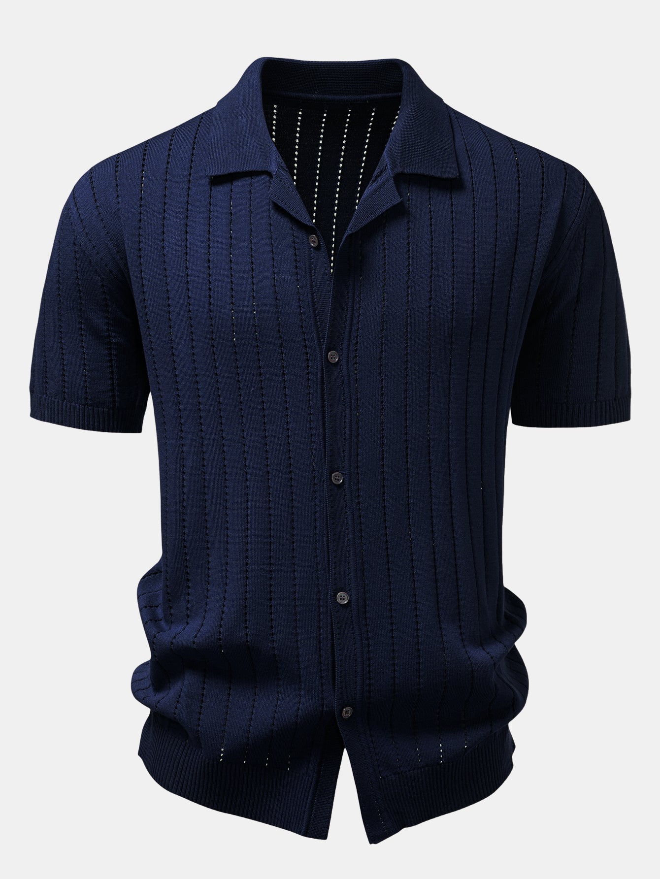 Rayas Button Up Open Knicamiseta