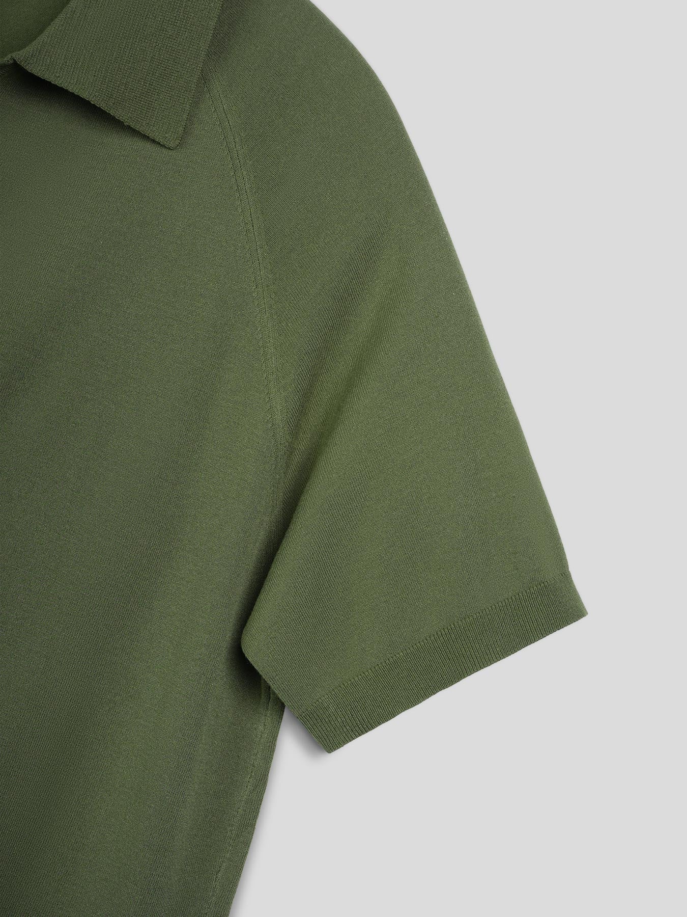 Gentletejido de manga corta tejidoted Polo