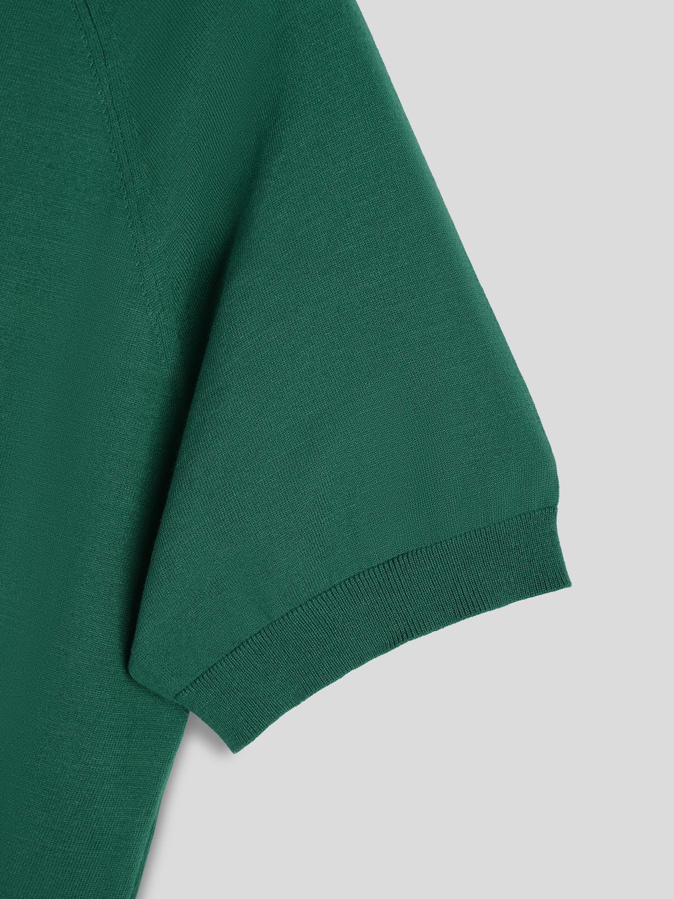 Gentletejido de manga corta tejidoted Polo