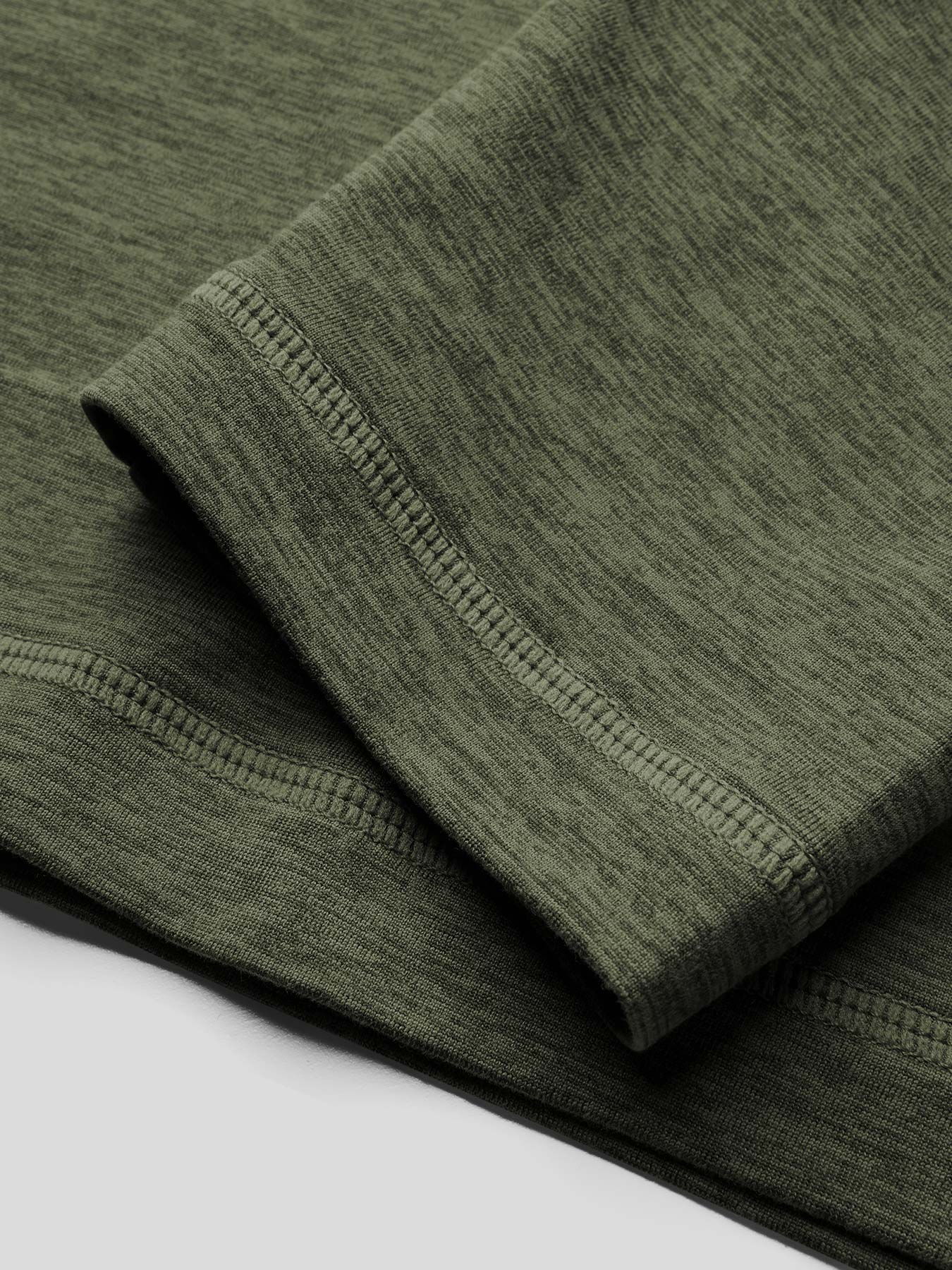 Velou Half Zip de manga larga Tee