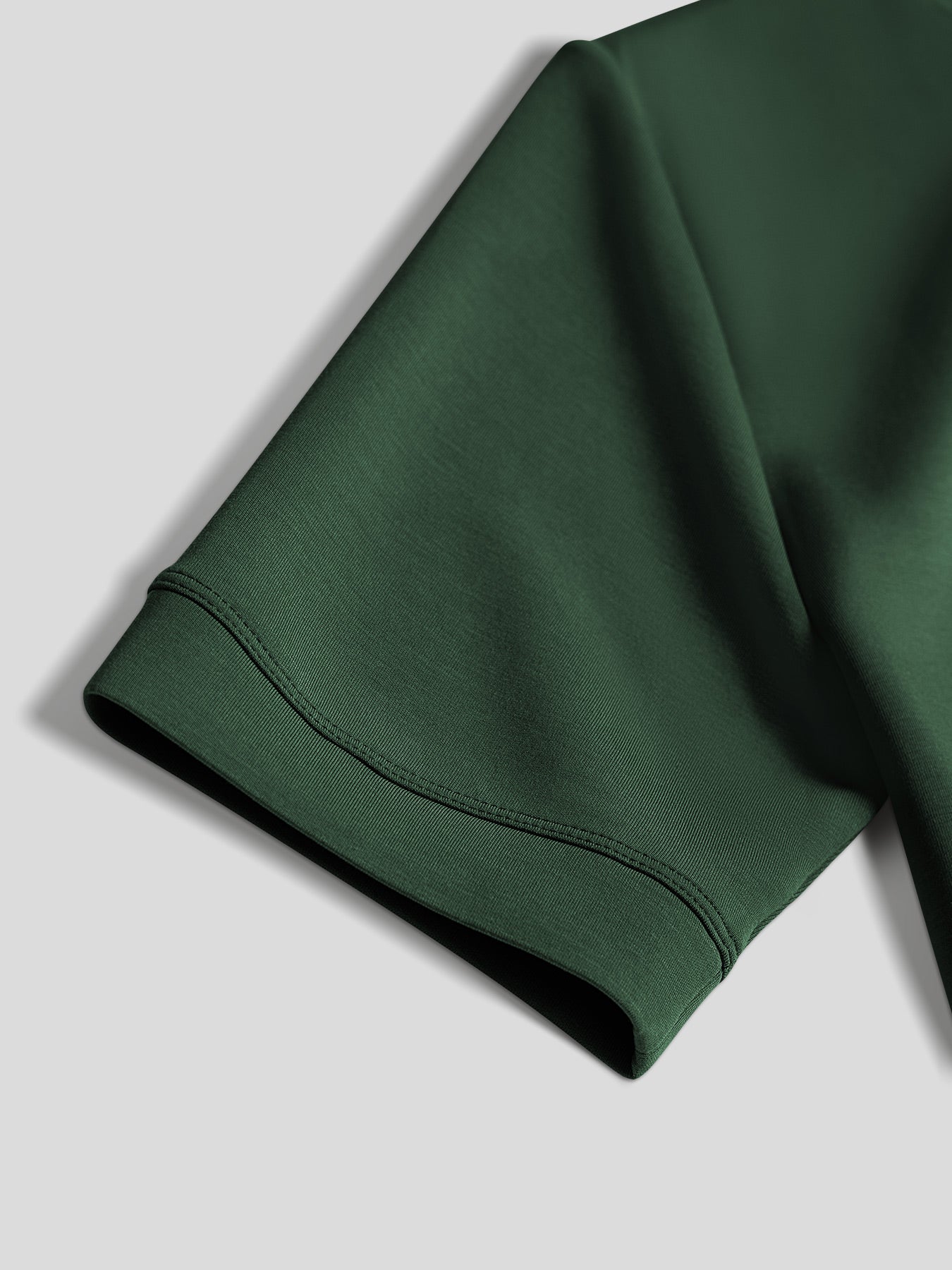 Modal Blend de manga corta Tee:de corte entallado