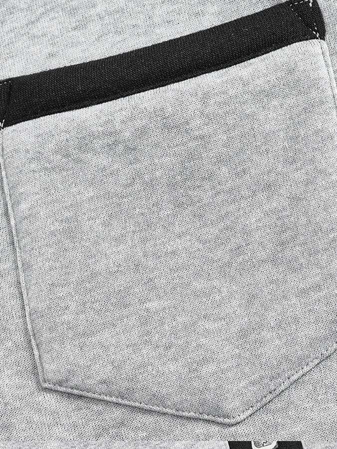 Sudadera retro Patchpara trabajo Comfortable en bloques de color cierre para hombre