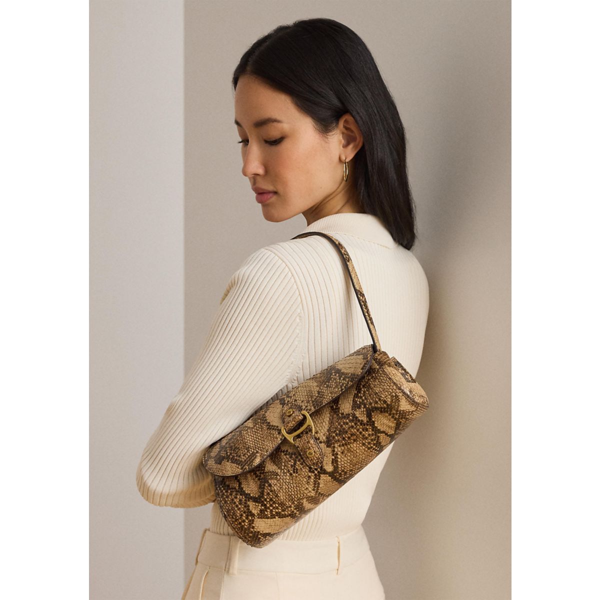 Embossed Medium Tasha East-West Bag - 1