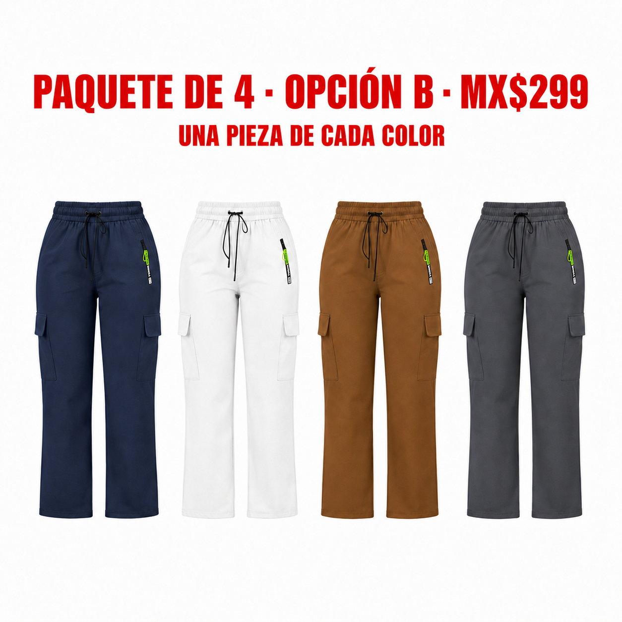 Pantalón cargo multibolsillos para primavera y verano · vista 6
