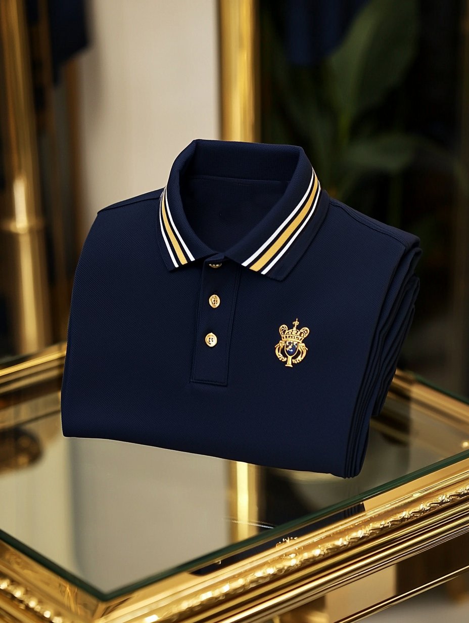Camisa polo ejecutivo casual Button de manga corta para hombre