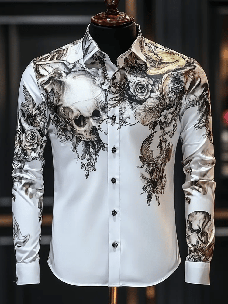 para hombre de lujo ejecutivo de manga larga camisa