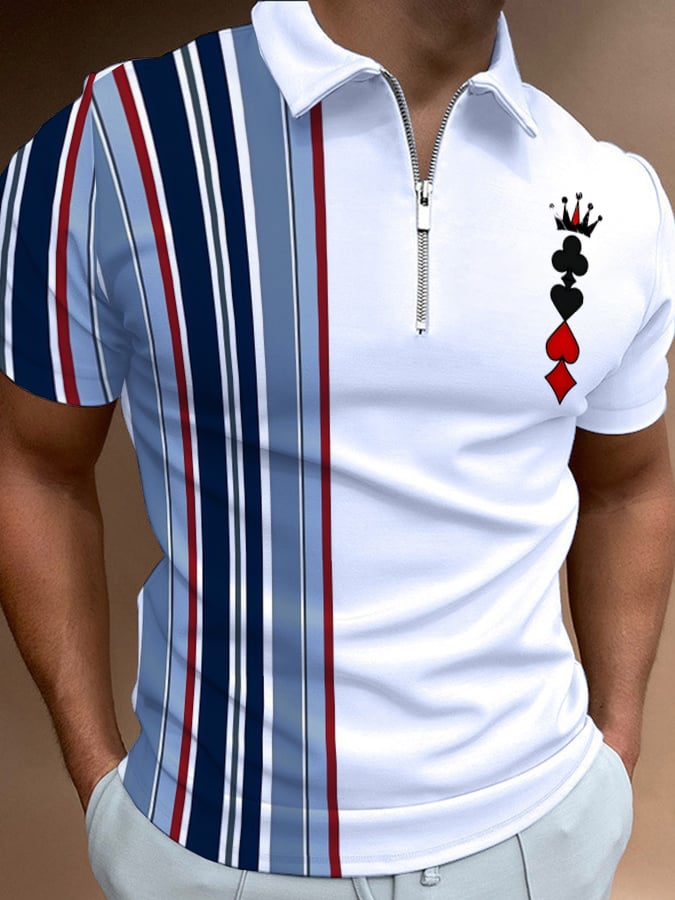 Casual cierre Polo para hombre