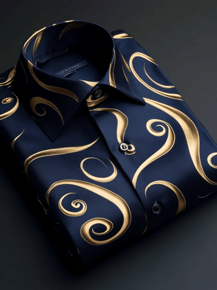 Camisa de lujo ejecutivo de manga larga para hombre
