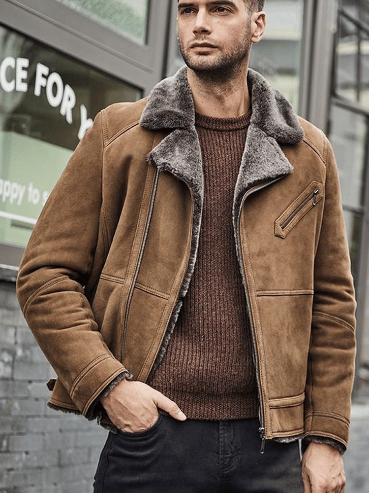 Chaqueta para exterior retro Sports bolsillo para hombre