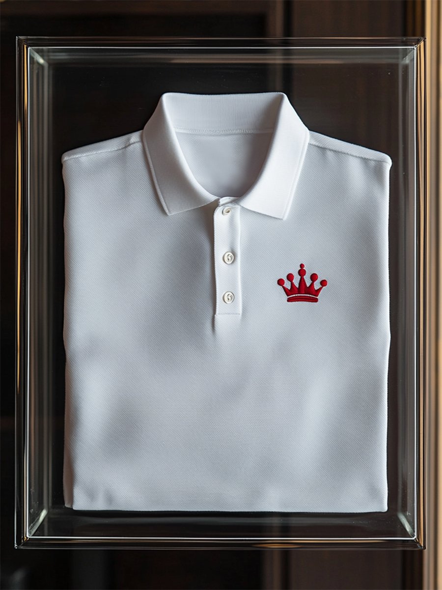 Camisa polo ejecutivo casual Button de manga corta para hombre