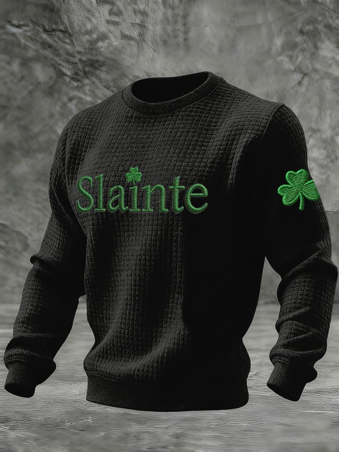 Camiseta retro St. Patrick's Day estampado para hombre