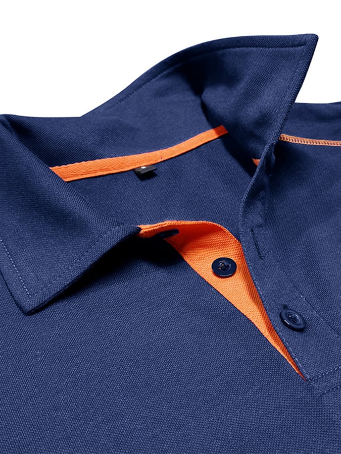 Camisa polo en bloques de coloring Polo cuello de manga corta para hombre