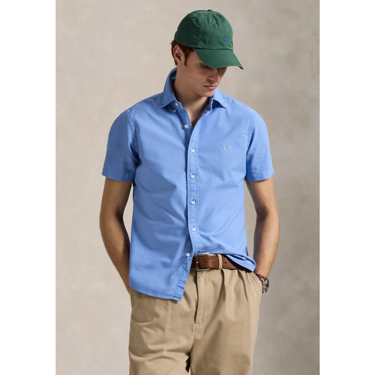 Men's Classic Fit Garment-Dyed Oxford Shirt - 1
