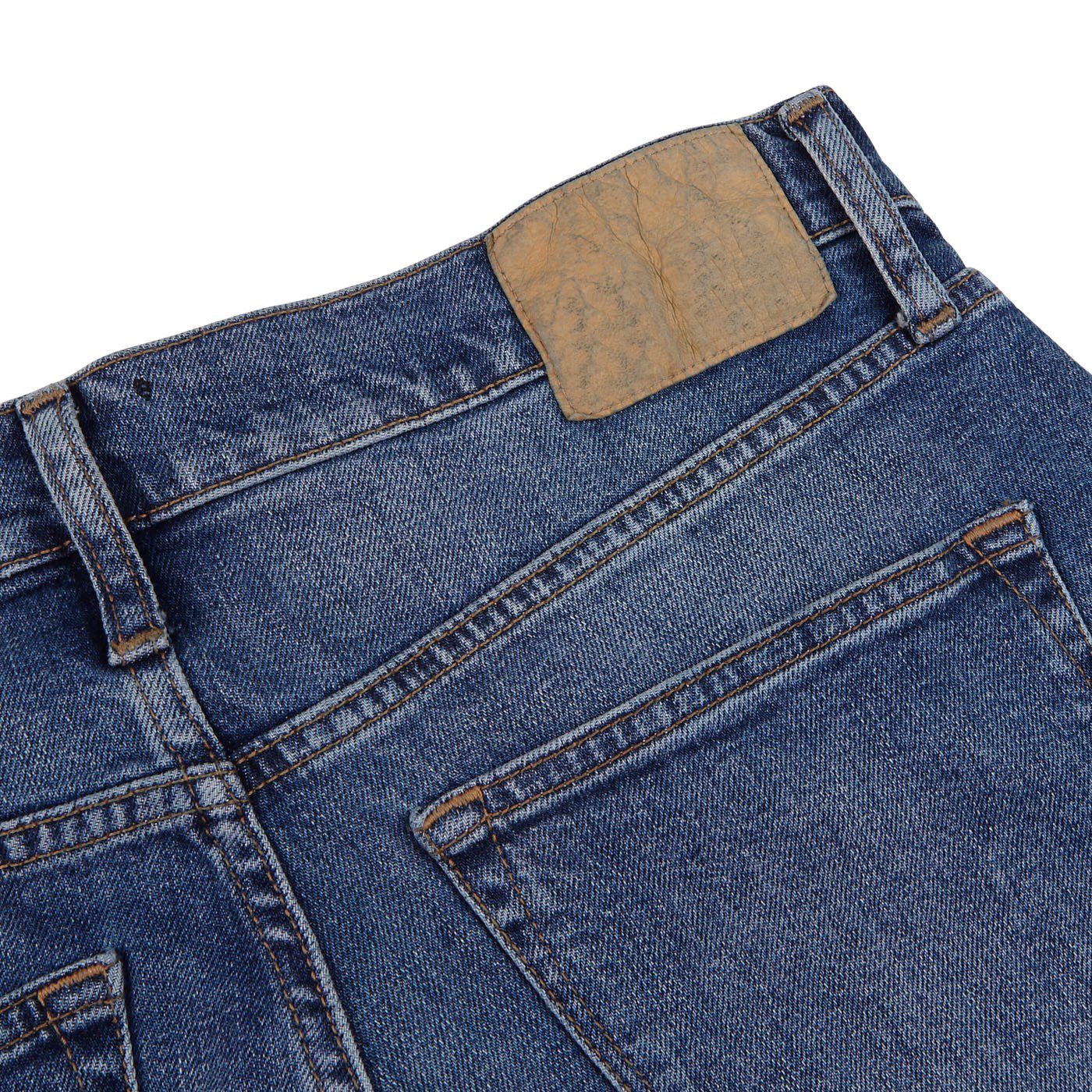 Mid Blue Organic Candiani de algodón M7 Jeans