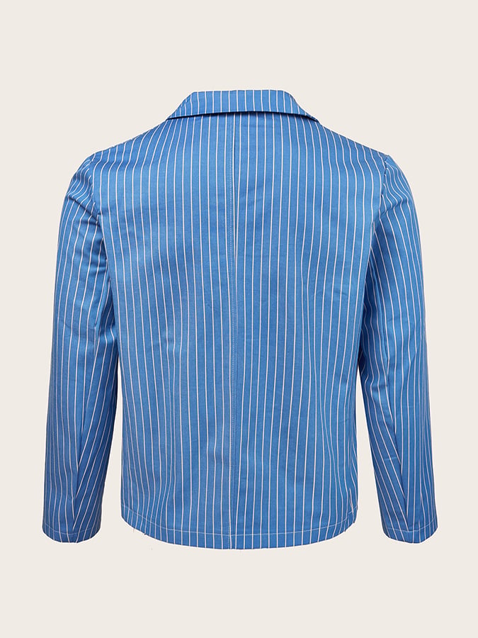 Saco a rayas Thin casual para hombre