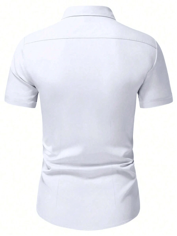 Camisa ejecutivo casual de manga corta para hombre