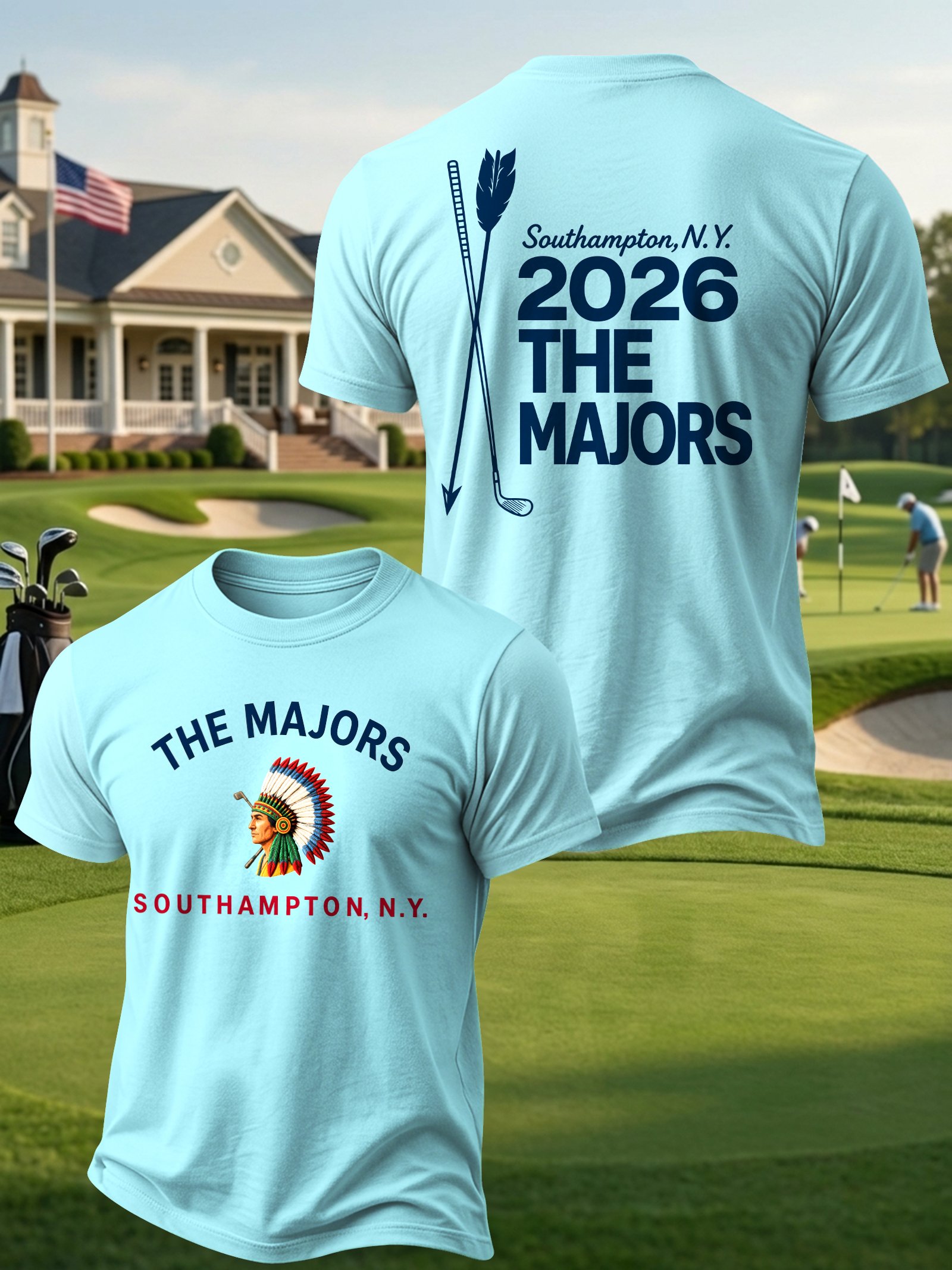 Golf Enthusiast estampado casual Tops para hombre