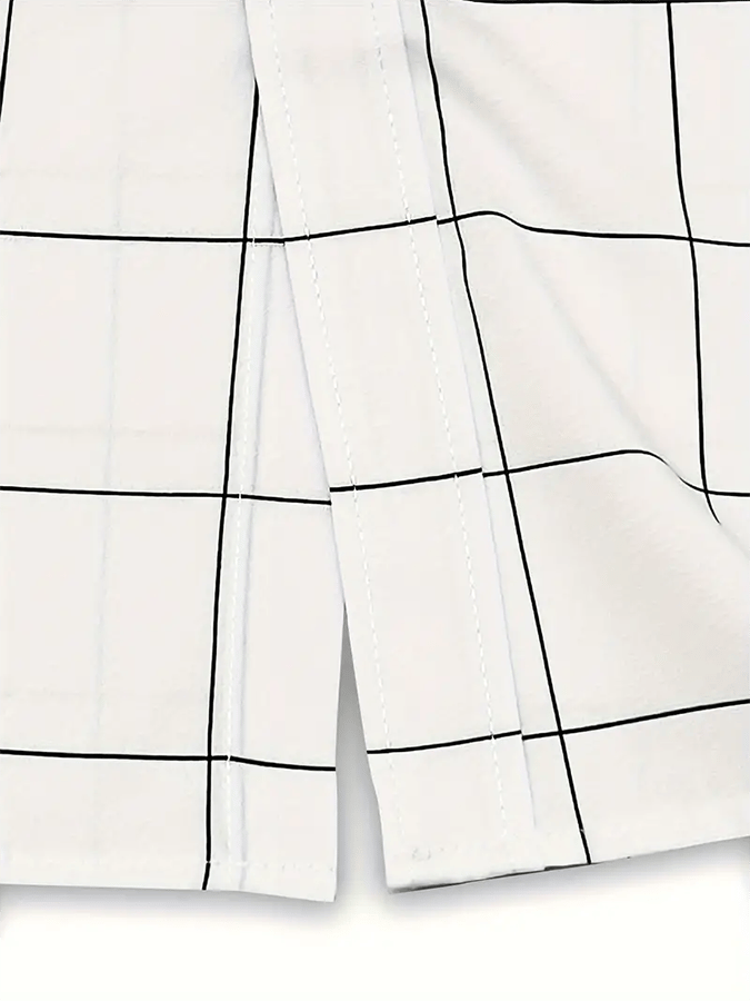 Camisa a cuadros ejecutivo casual para hombre