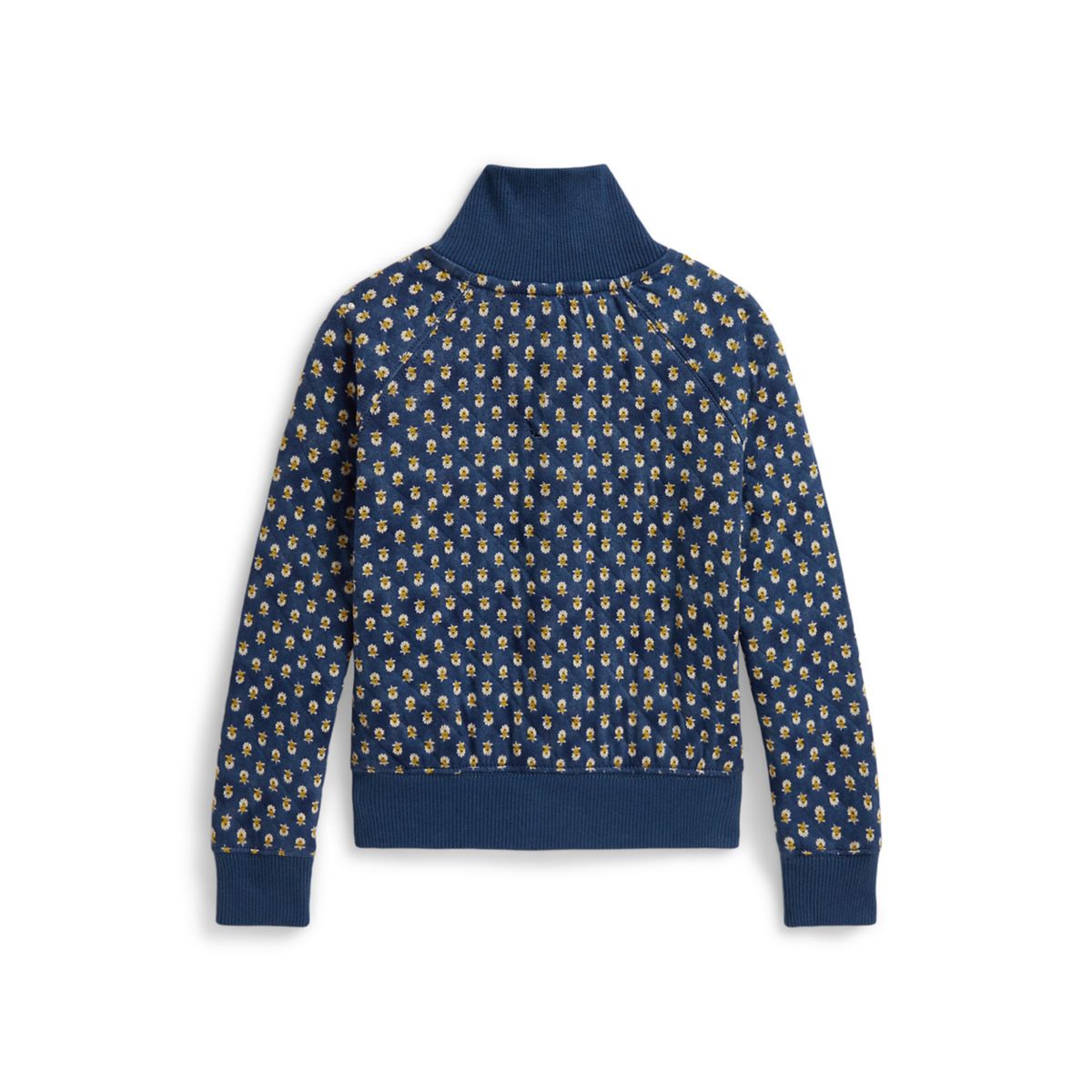 Girls 2-6x Floral Quilted Double-Knit Jacket - 2