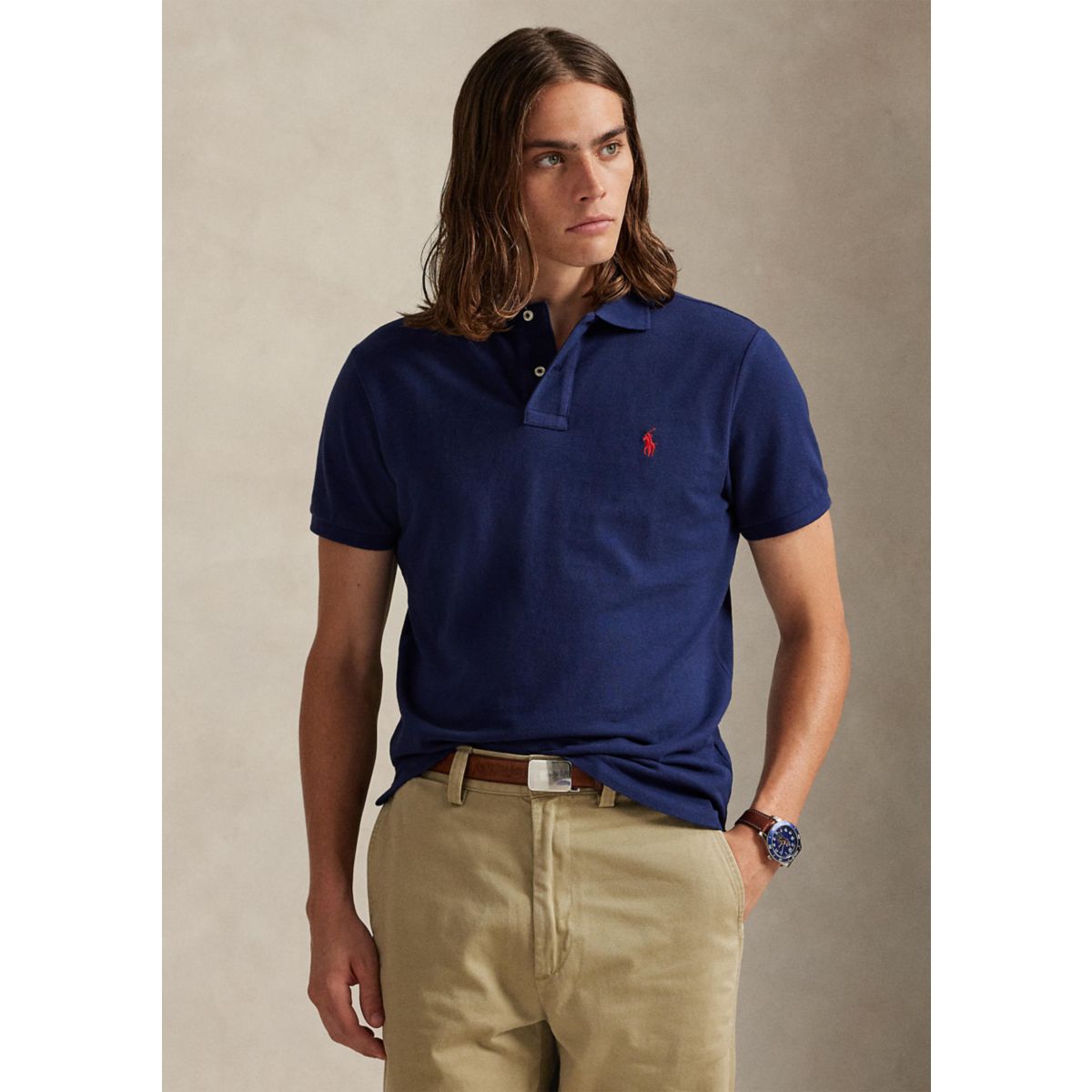 Custom Slim Fit Mesh Polo - 6