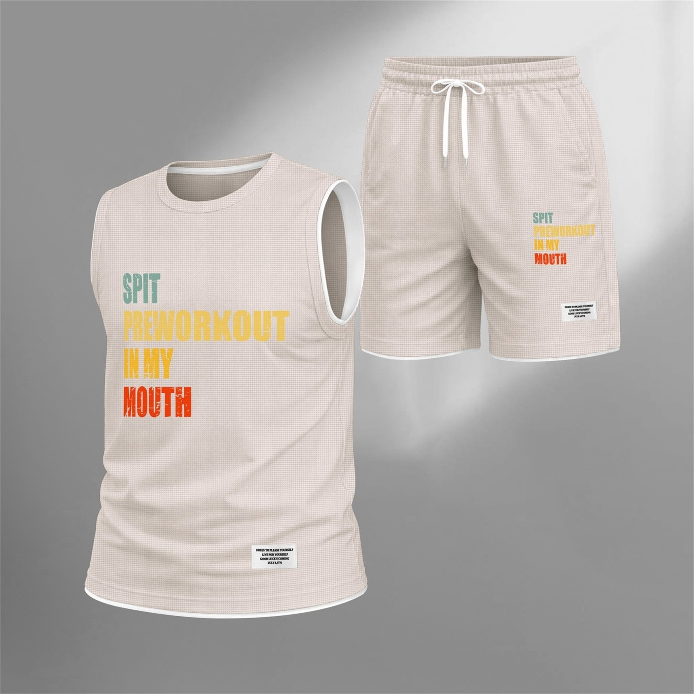 Conjunto de dos piezas for Men Graphic Sleeveless Tank Top and shorts, casual Summer Matching Outfit, Regular Fit Athletic Streetwear Clothes, Lightweight transpirable Set for Travel para trabajoout Lounge
