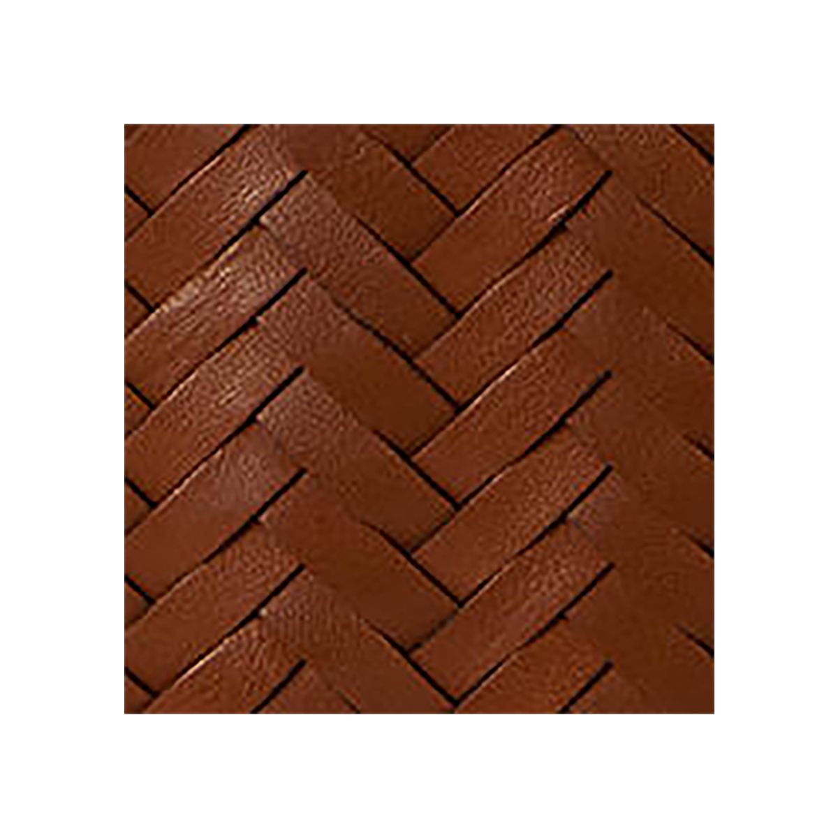 Woven Leather Small Farrah Soft Satchel Bag - 7