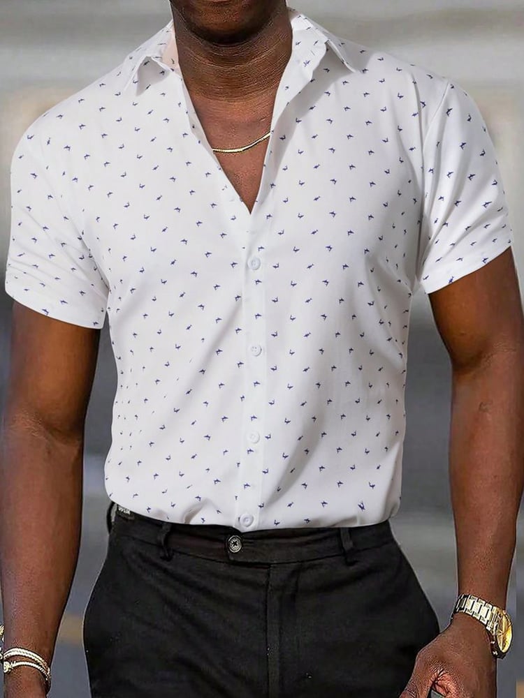 Camisa ejecutivo de manga corta para hombre