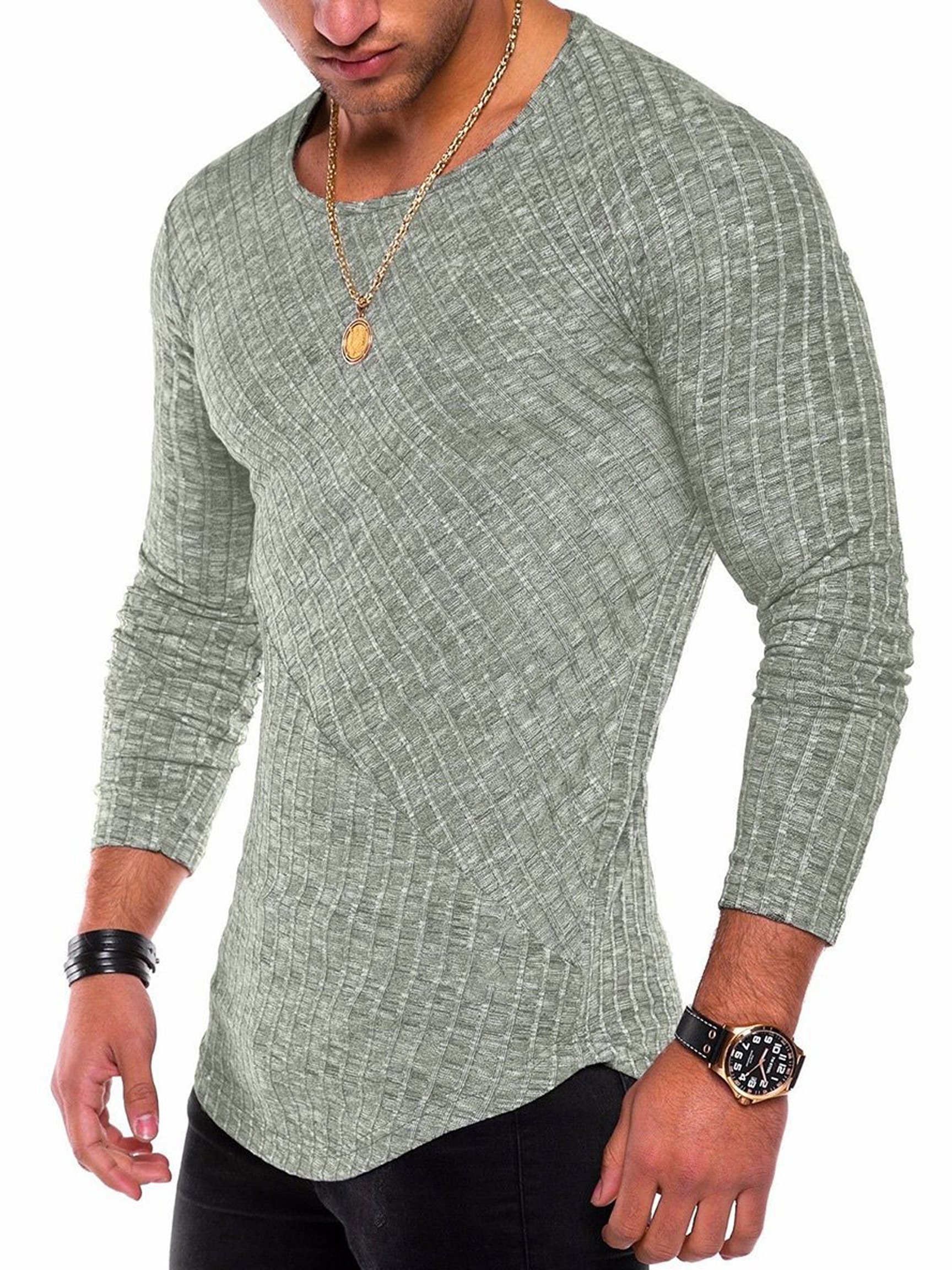 Camiseta casual and Comfortable Patchpara trabajo de manga larga para hombre