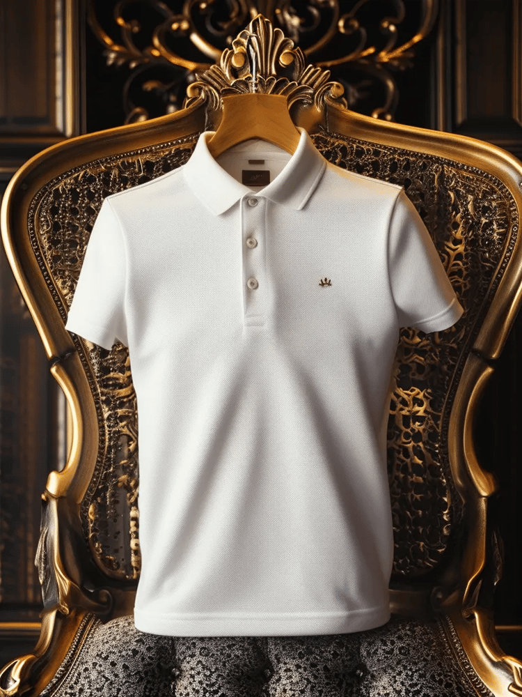 Camisa polo casual ejecutivo Button de manga corta para hombre