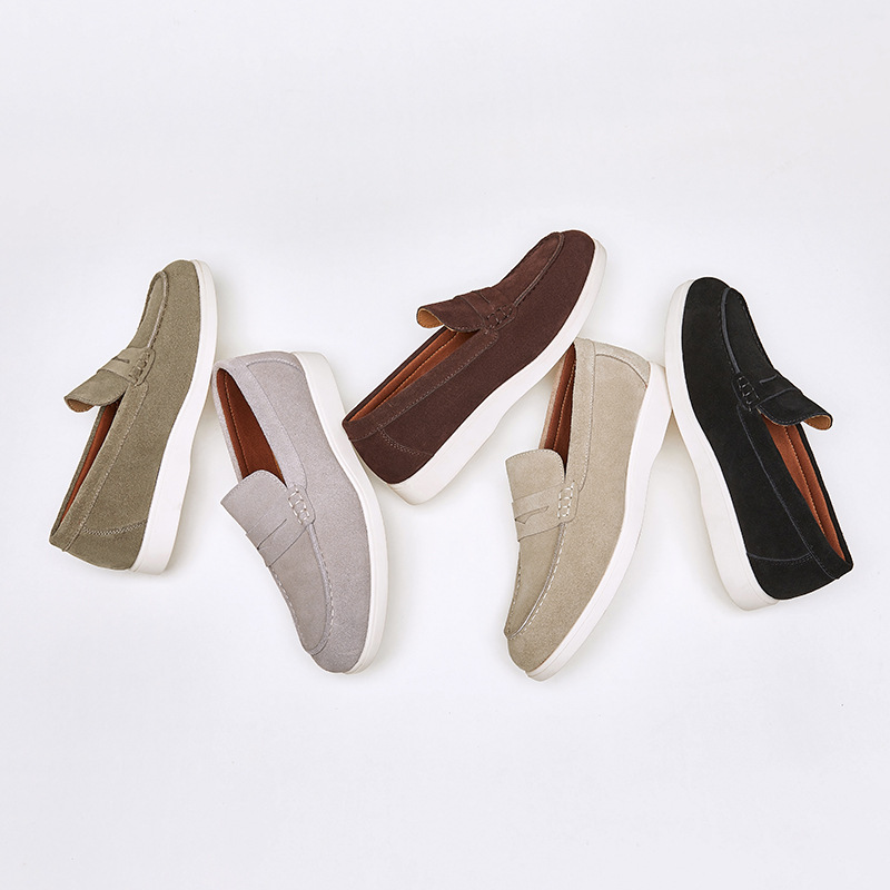 Mocasines British Style Suede Leather Nubuck para hombre