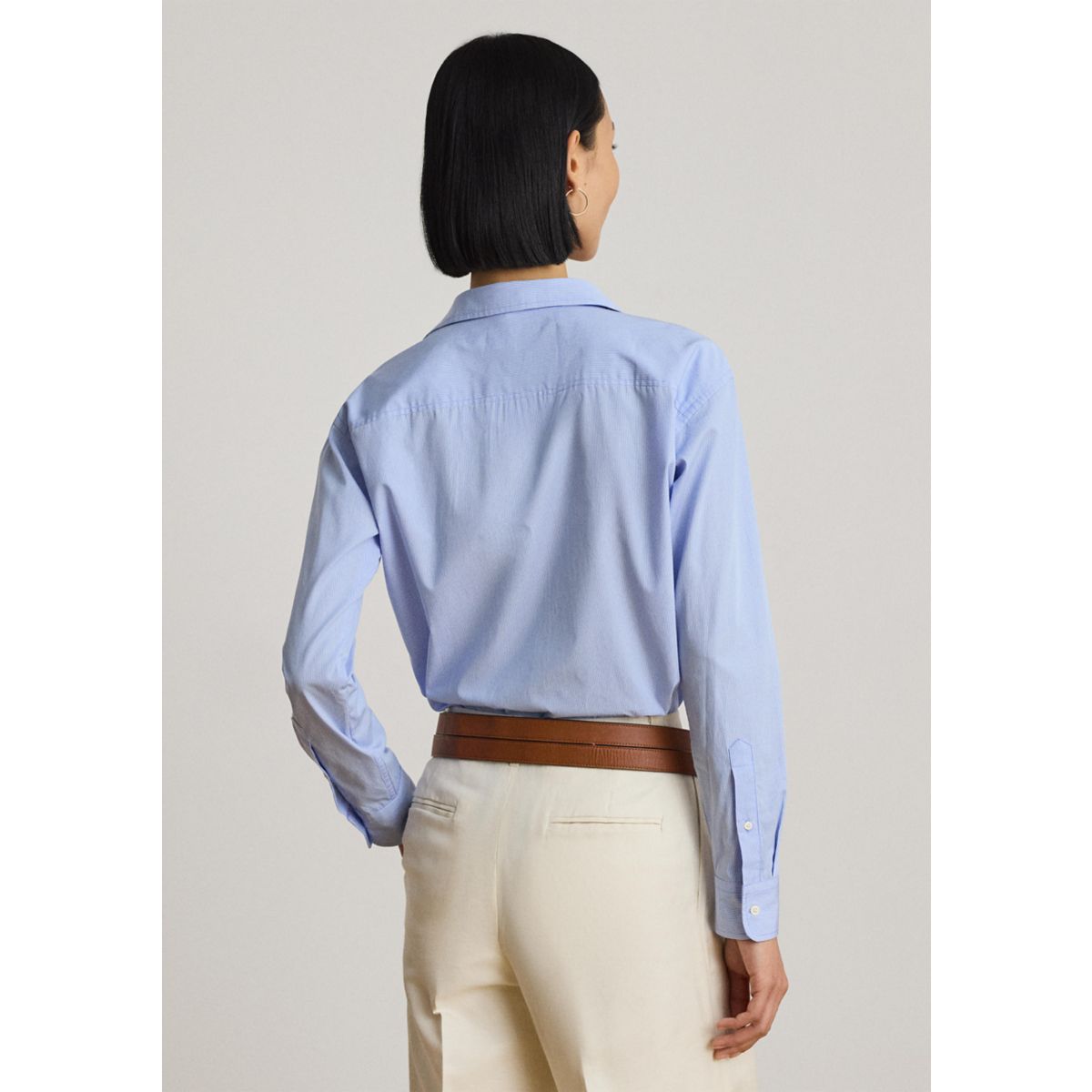 Women's Striped Cotton Broadcloth Shirt - 2