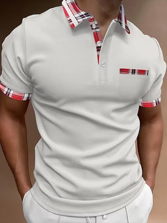 Camisa polo de manga corta estampado Pullover