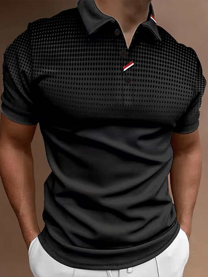 Camisa polo de manga corta estampado Pullover