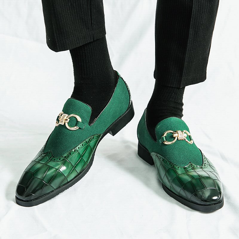 Zapatos de modaable British Style Patchpara trabajo casual para hombre