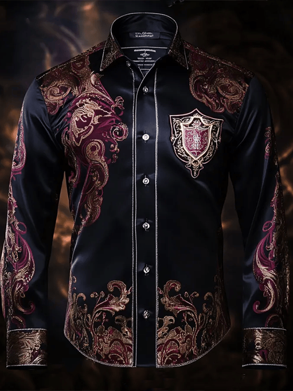 Camisa de lujo Gorgeous de manga larga para hombre
