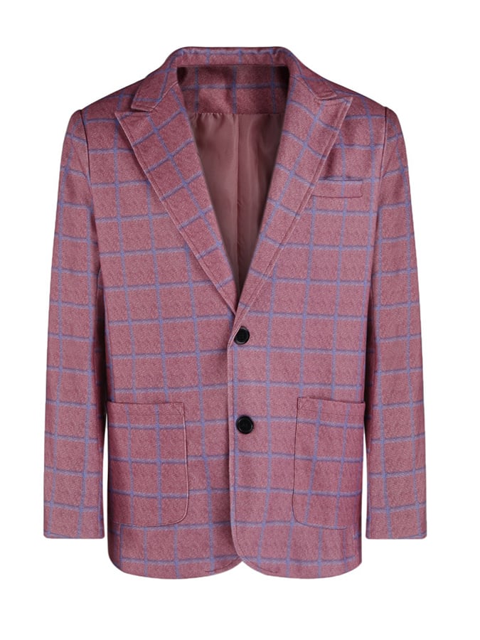 Chaqueta Checkered Gentleman ejecutivo Suit