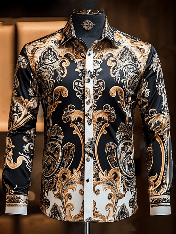 Camisa de lujo Gorgeous de manga larga para hombre