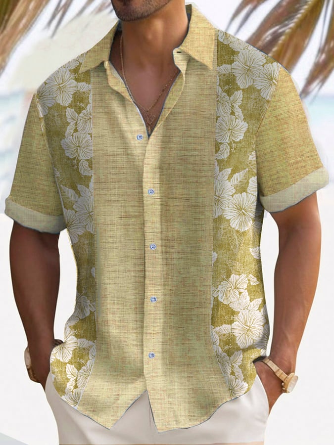 De moda casual Color Contrast Princamiseta